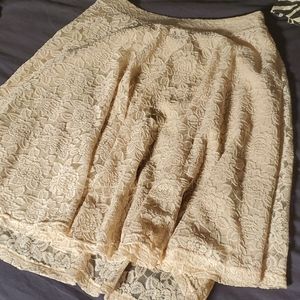 Forever 21 light,pink lace A-lined skrit